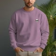 thumbnail image 4 of Men's 330g 100% Cotton Dropped Shoulder Crew Neck Sweatshirt-Grimace, 4 of 15