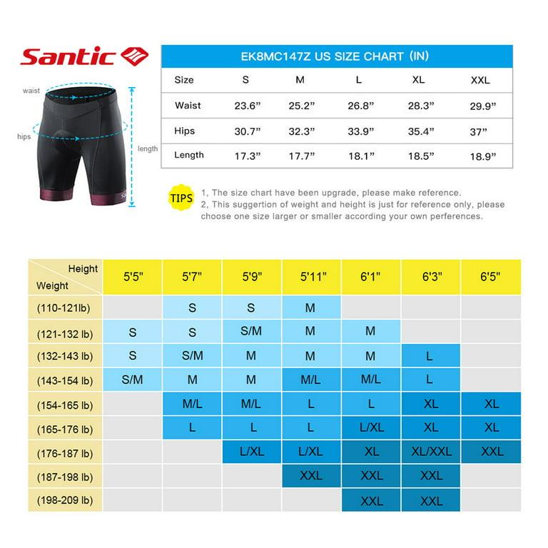 GetUSCart- Santic Cycling Shorts Women 3D Padded 3/4 Bike Shorts