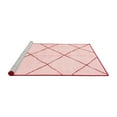 thumbnail image 2 of Ahgly Company Machine Washable Indoor Square Solid Red Modern Area Rugs, 7' Square, 2 of 4