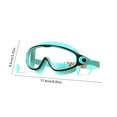 thumbnail image 3 of Swim Goggles, Curved HD Lens, Watertight Silicone Gasket, Fast-Release Adjustable Strap, UV Blocking, Comfort Fit, Swimming Snorkeling Gear, Hydrodynamic Design for Adults Kids, 3 of 6