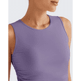 thumbnail image 3 of G4Free Lightbreeze Workout Tank Tops for Women Yoga Crop Top Side Ruched Sleeveless High Neck Athletic Gym Shirts Summer, 3 of 8