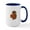 White/Navy Inside, variant on CafePress - Fabric Applique Squirrel Mugs - 15 oz Ceramic Large White Novelty Mug