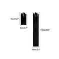 thumbnail image 2 of INSPIRE CHIC Women's Velvet Elbow Length Full Finger Evening Glove for Elegant Formal Black, 2 of 6
