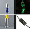 thumbnail image 3 of AMERTEER 16-Inch Beautiful Lamp with Wax That Flows Like Lava (Blue )  Relaxing Night Light Nighlight Home Decor, 3 of 8