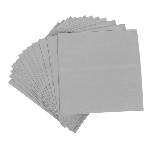BESTYASH 60Ud Napkins Para Fiesta Color Gris Oscuro Servilletas De Papel Decorativas Y Duraderas