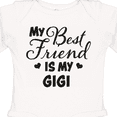 thumbnail image 4 of Inktastic My Best Friend is My Gigi with Hearts Boys or Girls Long Sleeve Baby Bodysuit, 4 of 5