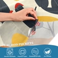 thumbnail image 5 of Yayeee Kitchen Curtains Tier Set of 2 Light Filtering 57"x36" Over Sink Window Panels, Floral Pattern, 5 of 7
