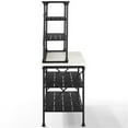 thumbnail image 4 of Pemberley Row Faux Marble White Matte Black Bakers Rack Rectangular Indoor Furniture 72" Unassembled, 4 of 8