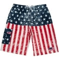 thumbnail image 5 of North 15 Boy's USA American Flag Microfiber Swim Trunk Boardshorts with Cargo Pokcet-7110B-prt 6-14-16, 5 of 6
