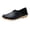 Black, variant on Women's Leather Flat Shoes Slip on Driving Loafers Casual Walking Shoes Arch Support Comfortable Orthopedic Shoes Coffee Size 9