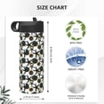 thumbnail image 4 of Sikiie Sea ​​Urchin Print 18OZ Insulated Straw Cup, Portable Leak-proof Sports Water Bottle, Stainless Steel Water Cup Suitable for Home and Outdoor, 4 of 8