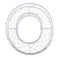 thumbnail image 2 of DOLITY Alphabet Iron Wire Wreath Frame Pot Metal Planter Plant Holder O O, 2 of 9