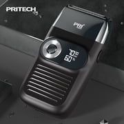 PRITECH Electric Foil Shaver for Men with Popup Trimmer, 2 in 1 Electric Shaver for Men, Rechargeable 3 Speed Adjustable (Black)