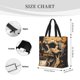thumbnail image 3 of Balery Grim Coffee Skull Bolsa de Mano para Mujeres con Cremallera, Bolsa de Gimnasio con Compartimentos, Bolsa para Laptop, Bolsa para Trabajo, 3 of 7