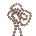 thumbnail image 4 of DecMode Handmade Round Long Frosted Beaded Pink Glass Garland with Tassel with Knotted Brown Jute, 4 of 11