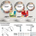 thumbnail image 4 of Designart "Warehouse Minimalism I" Warehouses Spiral Round Wall Mirror - Architecture Oval Printed Decorative Mirror - Multiple Color Options, 4 of 5