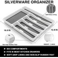 thumbnail image 6 of 48-Piece Silverware Set with Tray for 8, Stainless Steel Silverware Sets with Organizer, Flatware Cutlery Set with Steak Knives, Dishwasher Safe Kitchen Utensils Set, 6 of 15