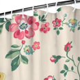 thumbnail image 4 of Waterproof Pioneer Shower Curtain 84x72 Inch Polyester Unique Colorful Floral Shower Curtain for Bathroom Hotel Home Decor with 12 Plastic Hooks, 4 of 5
