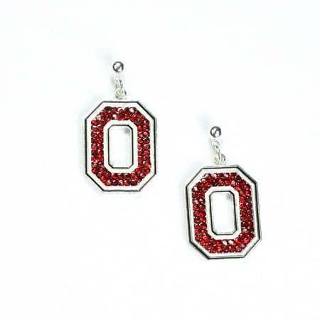 - Ohio State University Crystal Dangle Earrings