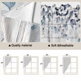 thumbnail image 5 of Blue Beige Coastal Swag Valances for Windows 2 Pack, Kitchen Window Curtains 36 Inch Length, Beach Starfish Summer Eucalyptus Retro Privacy Swag Curtains for Living Room/Bathroom 36"x36", 5 of 8