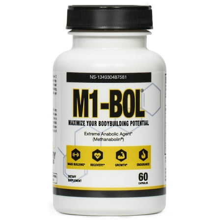 M1-BOL Avry Labs Extreme Anabolic Supplement – Dietary Supplement w/Turkesterone to Support Muscle Growth, Strength, Recovery & Naturally Support Optimal Testosterone Levels – Vegan, 60 Capsules