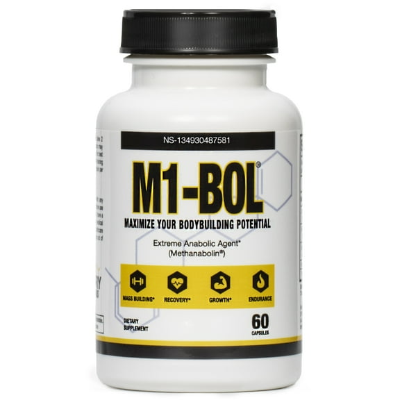 M1-BOL Avry Labs Extreme Anabolic Supplement – Dietary Supplement w/Turkesterone to Support Muscle Growth, Strength, Recovery & Naturally Support Optimal Testosterone Levels – Vegan, 60 Capsules