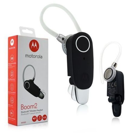 Motorola Boom 2 flip HD Audio dual mic Wireless Bluetooth Headset (MH003) Retail (Best Motorola Bluetooth Headset)
