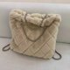 thumbnail image 2 of Bolsos de moda 2023 para mujer, bolsos de diseñador de lujo con entramado de diamantes de lana de cordero, bolsos de mano para mujer, bolsos cruzados de hombro de moda, mochilas, 2 of 4