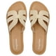 thumbnail image 5 of Sandalias Mazeskin de espuma viscoelástica con banda en H para mujer, rafia, talla 38, 5 of 6