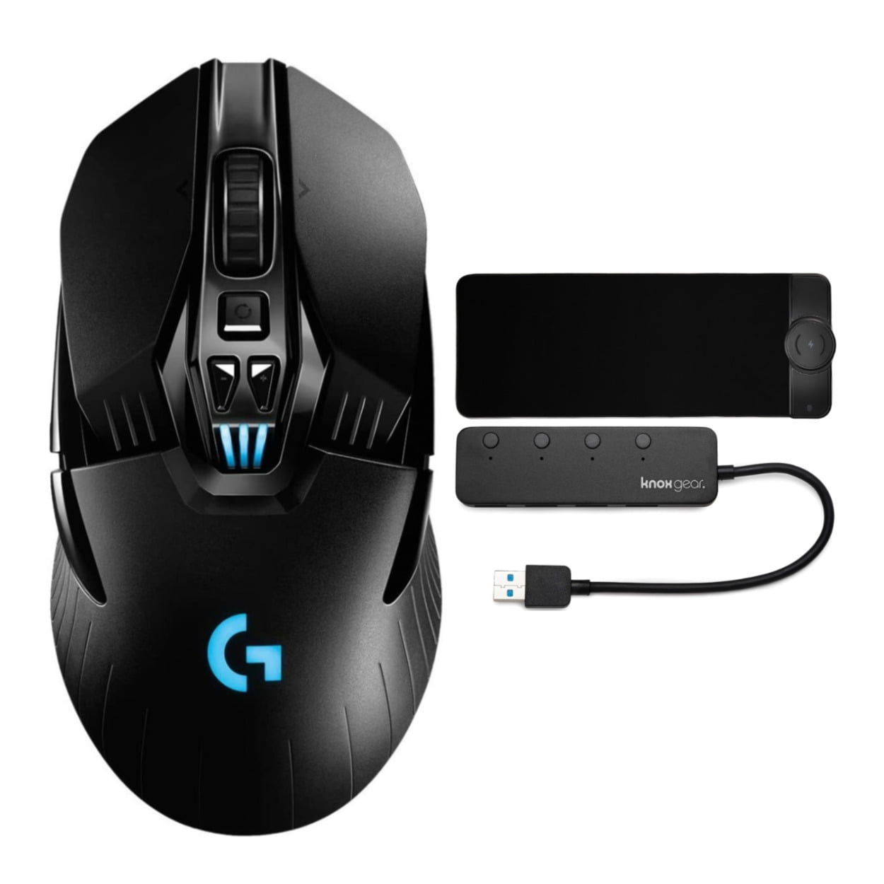 Logitech G903 Wireless Gaming Mouse Bundle with Mouse Pad and USB 3.0 Hub -