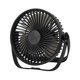 thumbnail image 4 of Ventilador de escritorio USB, ventilador Personal pequeño y silencioso, ventilador de maquillaje, 3 velocidades, recargable, 360 grados, ajustable Negro, 4 of 9