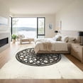 thumbnail image 3 of ODIKA 4'x6' Machine Washable Non-Slip Area Rug, Geometric Beige High Traffic Rug, Beige, 936498, 3 of 7