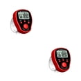 thumbnail image 2 of Matsuzay Puntada marcador dedo contador LCD pantalla Digital electrónica portátil temporizador mano anillo costura tejer Rojo 4.5*3.5*1.2 cm 2Conjunto, 2 of 6