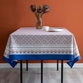 thumbnail image 5 of Tablecloth Elegant Printed Rectangle Table Cloth,Oblong Tablecloths Washable Wrinkle Free Retro Table Cover for Party Wedding Baby Shower Kitchen Dinning Tabletop Decor 60x84 in, 5 of 5