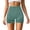 Green, variant on Women's High Waisted Seamless Yoga Shorts, Tummy Control Compression Workout Biker Shorts, Quick Dry Athletic Shorts for Gym, Running & Fitness(Pink/L)