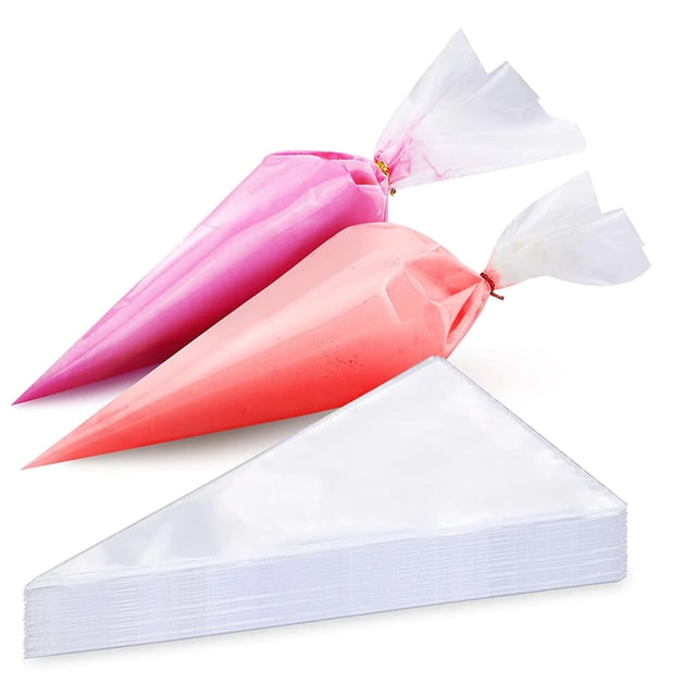 Mangas pasteleras desechables de 30 cm (12 pulgadas) - 100 mangas pasteleras antiexplosión - Ideales para decorar pasteles y galletas