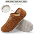 thumbnail image 5 of L-RUN Slippers for Men and Women Indoor House Slippers Warm Fuzzy Walking Shoes, 5 of 6
