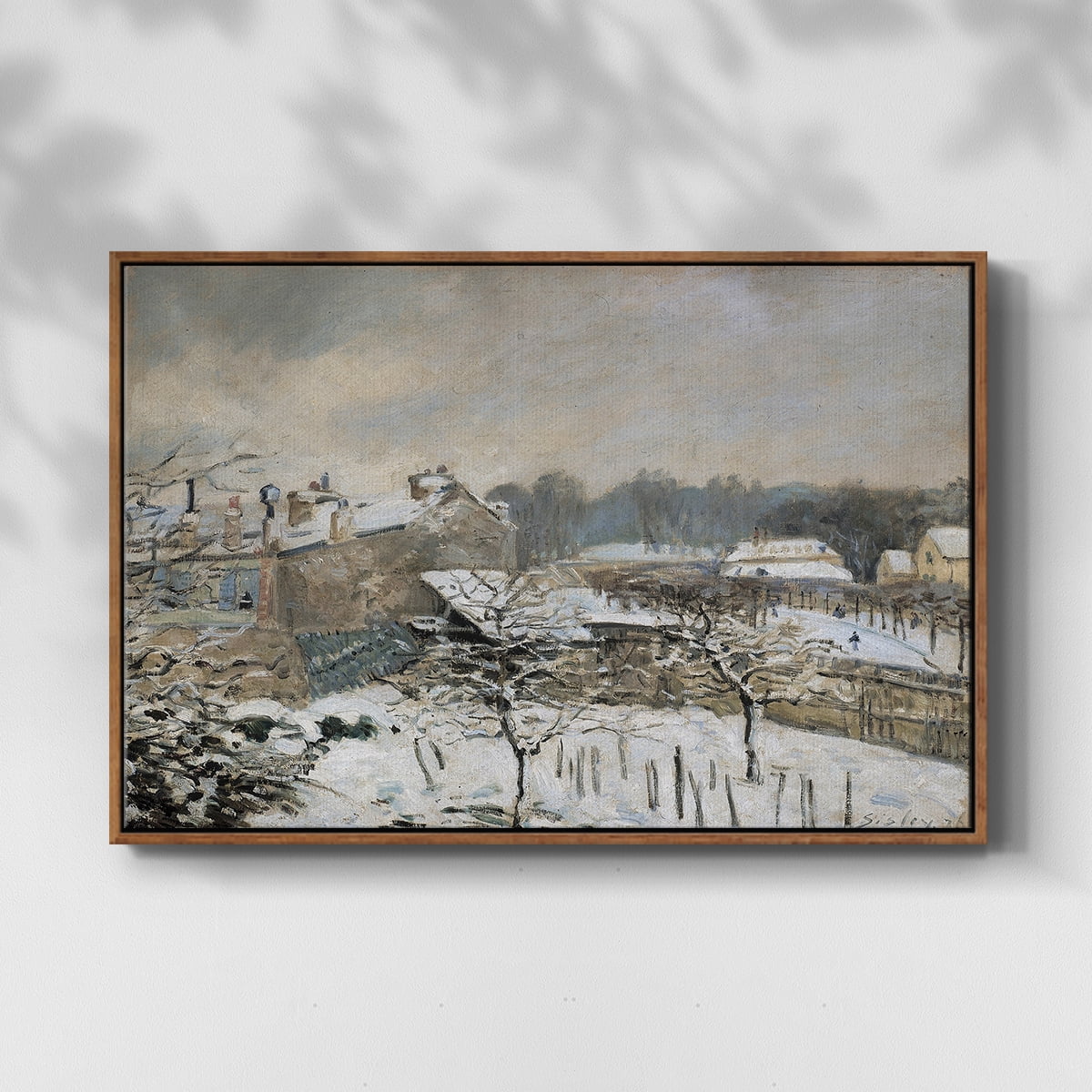 Vintage Landscape-CCLXXIX By Wexford Home Framed in Walnut Wood Gallery Wrapped Canvas 17 in. x 25 in.