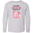 thumbnail image 3 of Inktastic Always Axolotl Questions Cute Curious Axolotl Long Sleeve Youth T-Shirt, 3 of 5