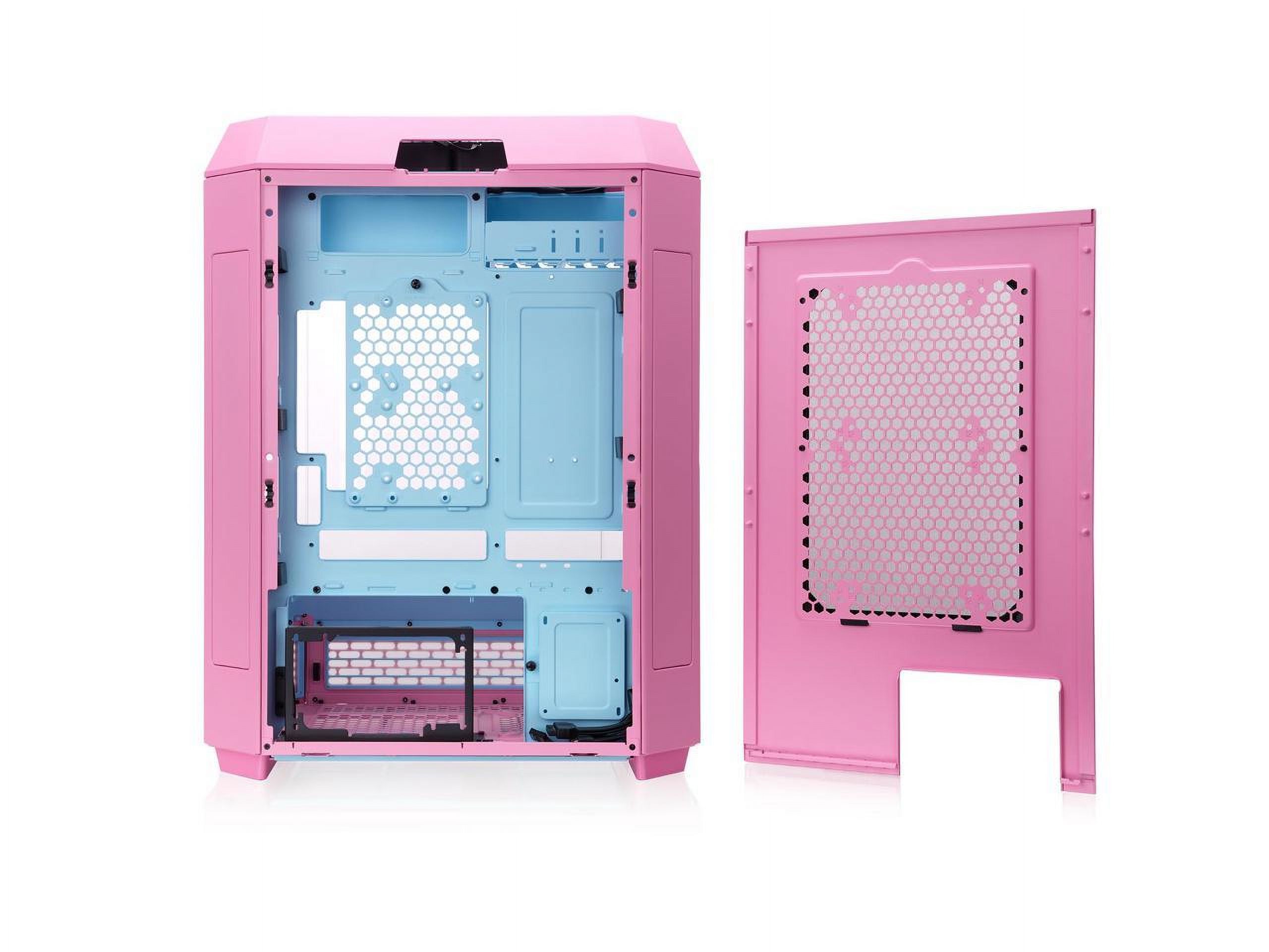 Thermaltake The Tower 600 Bubble Pink Mid Tower Chassis - Mid-tower - Bubble Pink - Tempered Glass, SPCC - 2 x 140mm Fan(s) Installed - Mini ITX, Micro ATX, ATX Motherboard Supported - 9 x Fan(s) S...