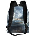 thumbnail image 3 of Zufioo Fantasy Swan Yacht Design Print Fashion Large Capacity Backpack, Zippered Multi-compartment Travel Work Campus Lightweight Backpack, Unisex, 3 of 5