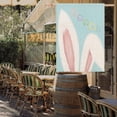 thumbnail image 2 of Happy Easter House Flag 28x40 Inch Double Sided for Outside, Large Burlap Blue Pink Bunny Ears Spring Holiday Yard Flag Outdoor Lovely Animals Rabbit Decoration, 2 of 6