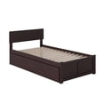 thumbnail image 2 of Leo & Lacey Urban Twin Trundle Platform Bed in White, 2 of 6