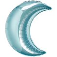 thumbnail image 1 of 26 in. Pastel Blue Crescent Flat Foil Balloon, 1 of 1