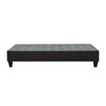thumbnail image 5 of Modern King Platform Bed Frame - Dark Grey Upholstered Wood Base, 76x80" Bedroom Furniture. No Box Spring Needed. Solid Wood & Plywood., 5 of 8