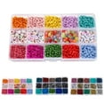 thumbnail image 2 of Bracelet Making Beads DIY 2025PCS Small Beads Pony Beads with Elastic String, 2 of 10