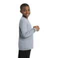 thumbnail image 3 of Sport-Tek Youth Long Sleeve PosiCharge Competitor Tee-S (Silver), 3 of 5