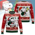 thumbnail image 2 of Suéteres feos navideños con dibujos de Snoopy y Charlie Brown, suéteres feos navideños con estampado 3D, suéteres casuales de moda para hombres y mujeres, 2 of 5