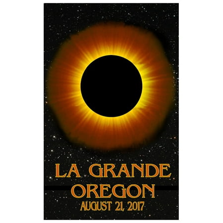 La Grande Oregon Solar Eclipse Travel Art Print Poster by NW ArtMall (12