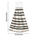 thumbnail image 6 of Yayeee Kitchen Hanging Hand Towels Set of 2 with Loop Bathroom Absorbent Tie Towel, Black Stripes, 6 of 7